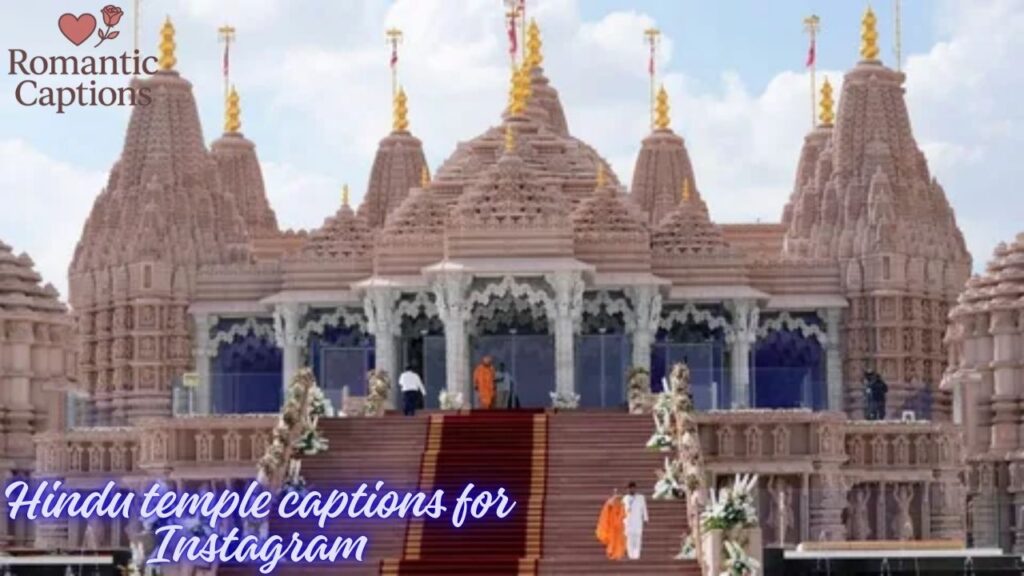 Hindu temple captions for Instagram