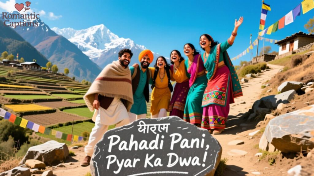 Fun Pahadi Captions for Group Photos