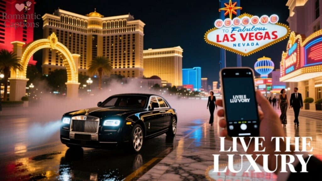 Luxurious Las Vegas Captions