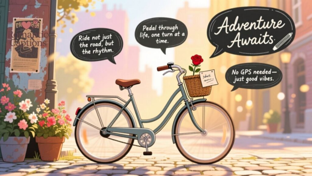 Creative Bicycle Captions for Social Media