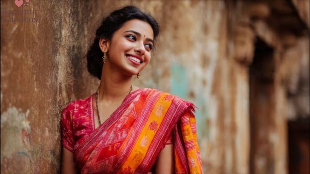 Short Caption for Nauvari Saree