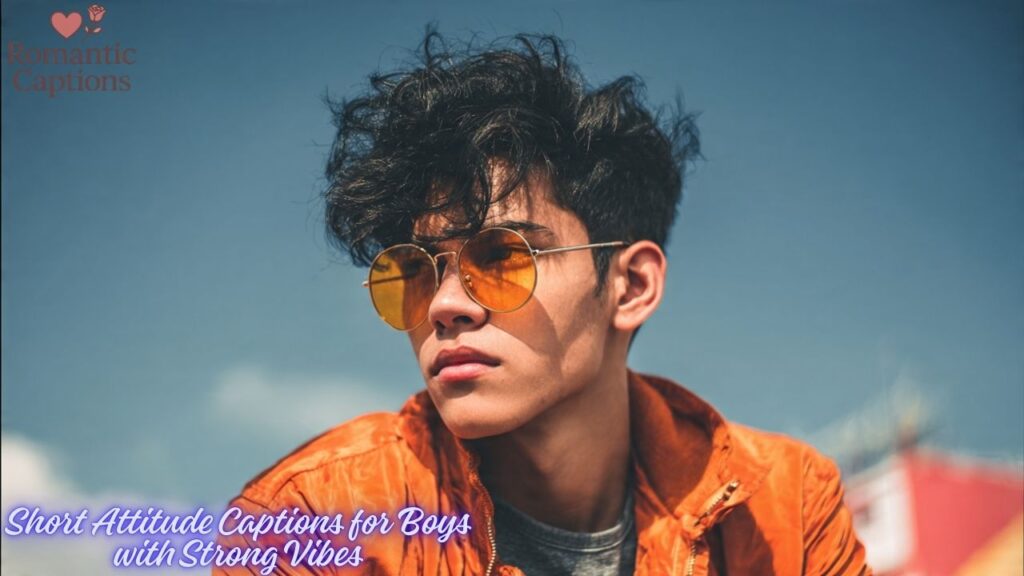 Short Attitude Captions for Boys with Strong Vibes