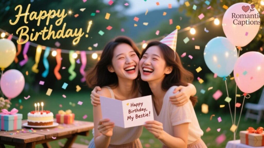 Short Birthday Captions for Best Friend