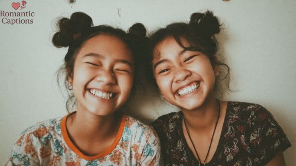 Cheerful Short Captions for Sister Moments