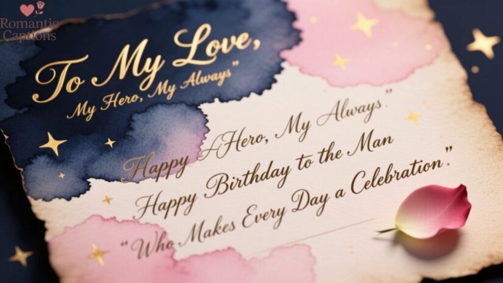 Unique Birthday Captions for Husband