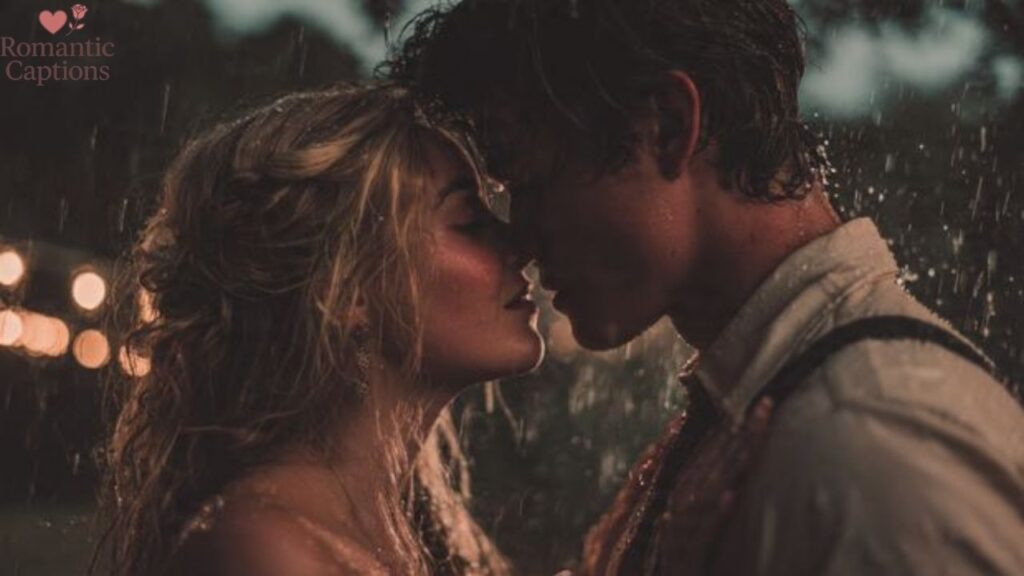 Romantic love unique couple captions