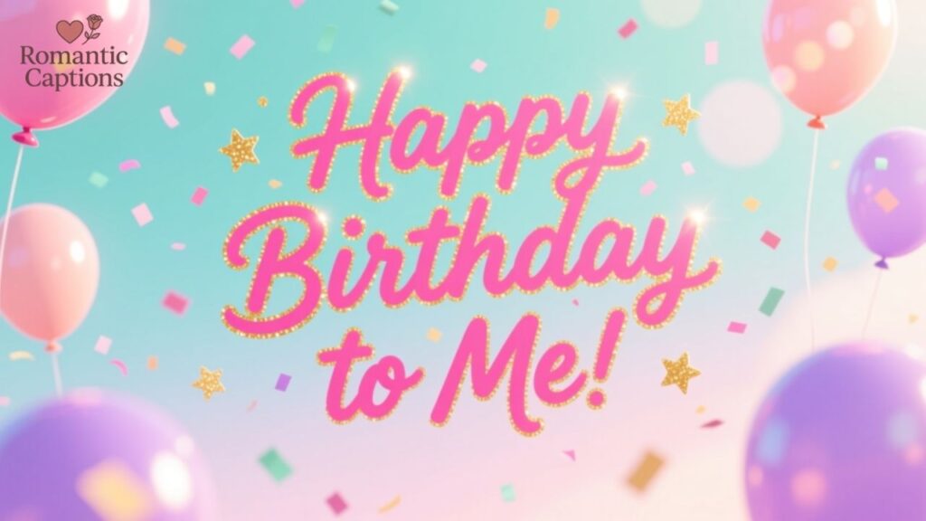 Happy birthday to me captions for Instagram