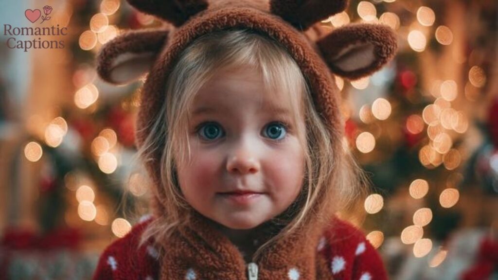 Short and sweet Christmas captions for kids
