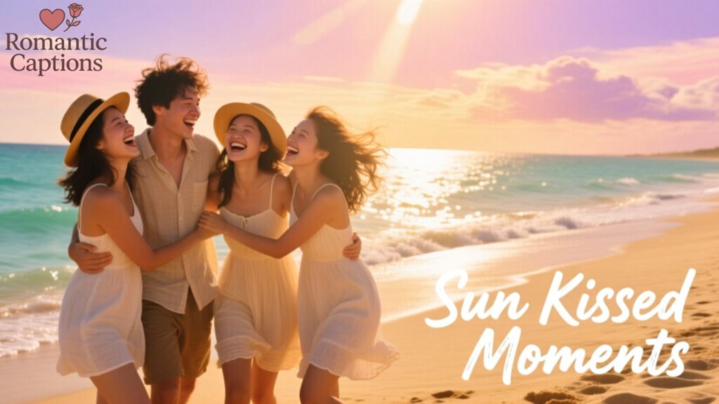 Sun Kissed Captions with Friends