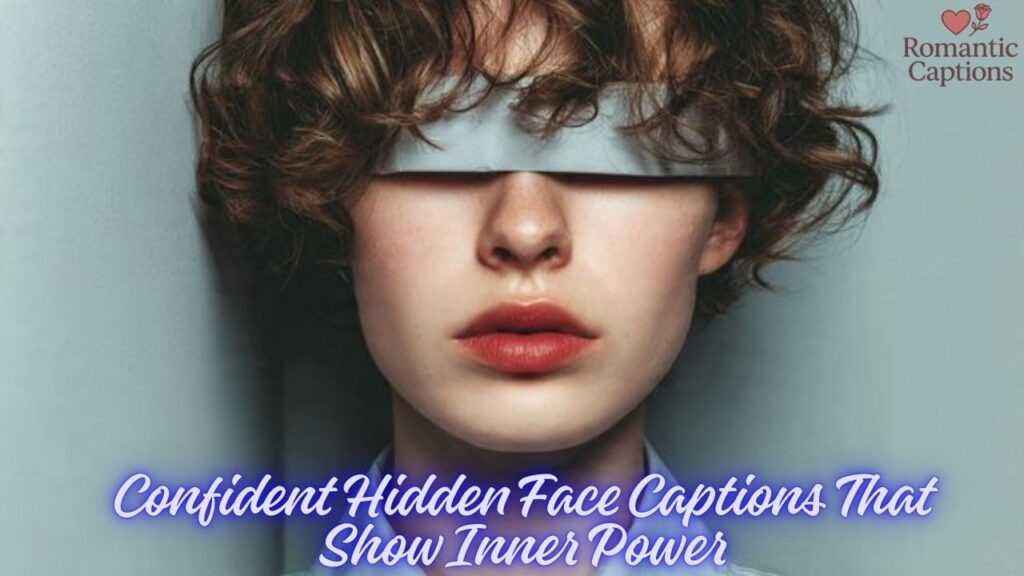 Confident Hidden Face Captions That Show Inner Power