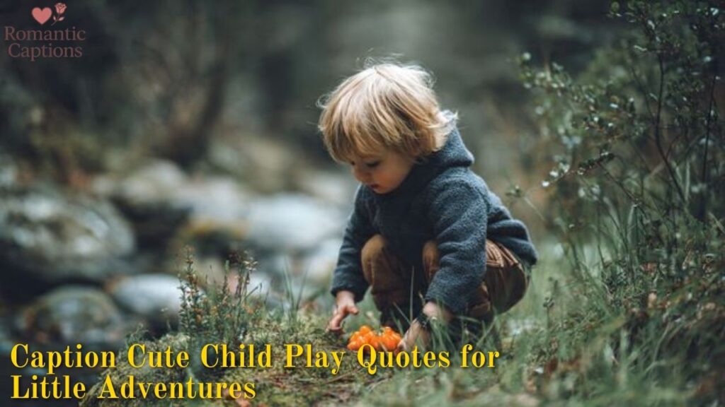 Caption Cute Child Play Quotes for Little Adventures
