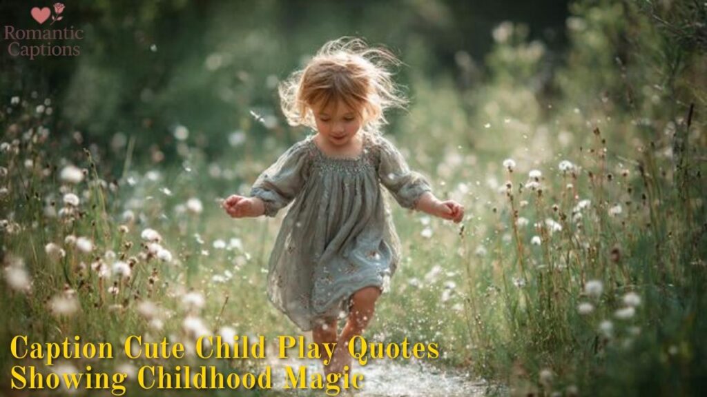 Caption Cute Child Play Quotes Showing Childhood Magic