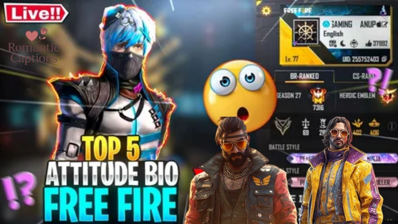 Bio for Free Fire Attitude