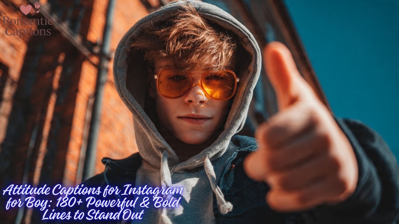 Attitude Captions for Instagram for Boy