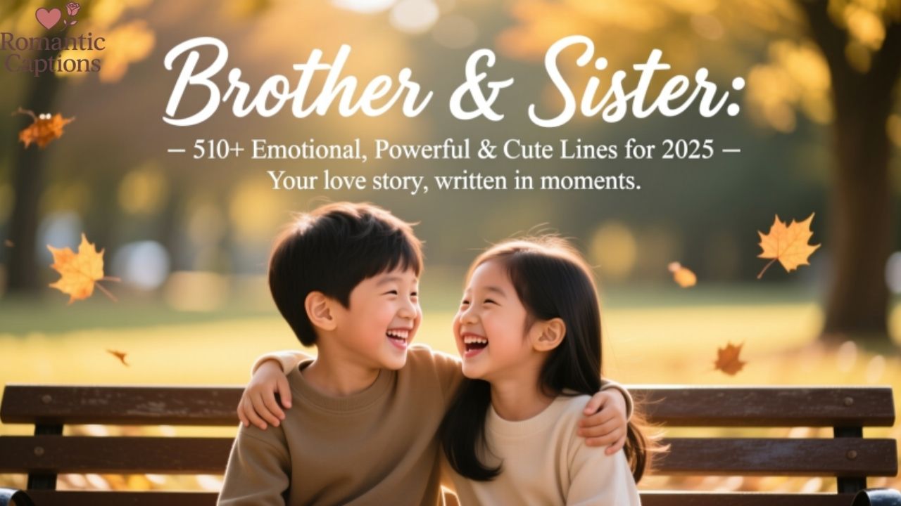 Brother Sister Captions for Instagram