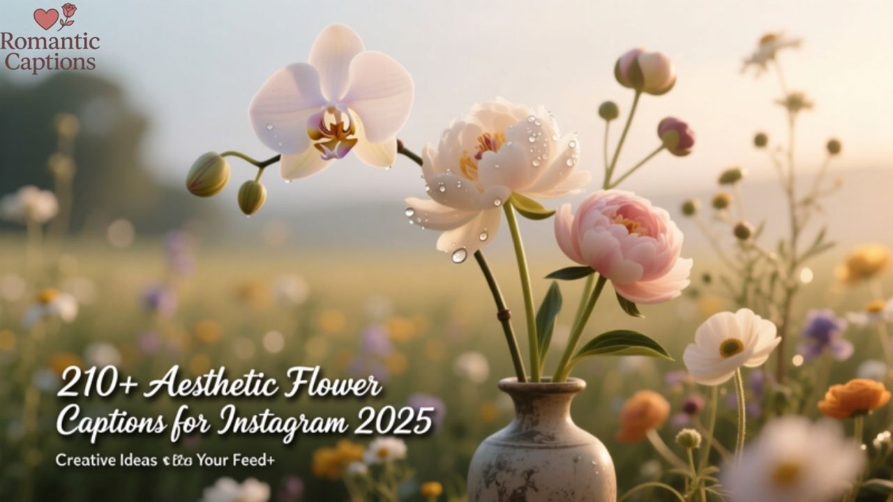 Aesthetic Flower Captions for Instagram