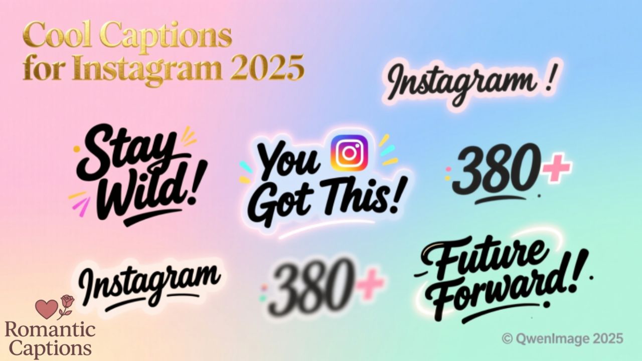 Cool Captions for Instagram