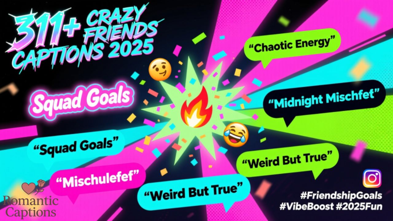 Crazy Friends Captions for Instagram