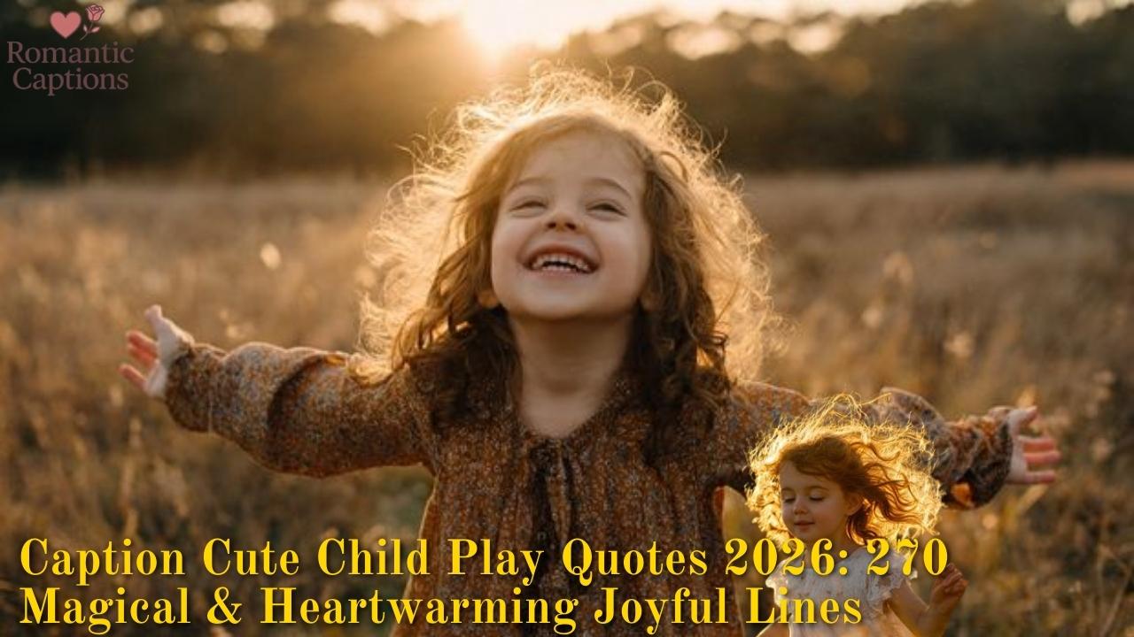 Caption Cute Child Play Quotes