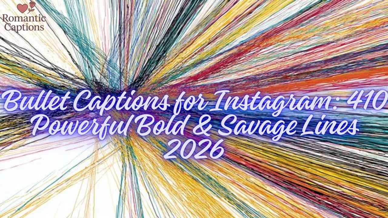 Bullet Captions for Instagram