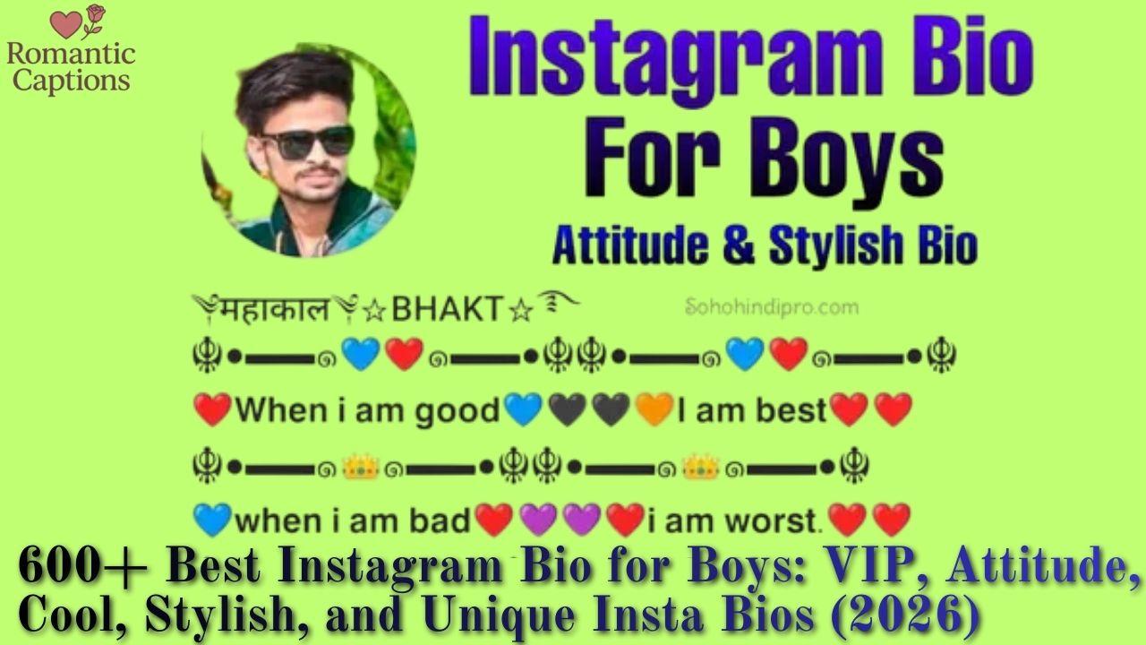 Instagram Bio for Boys