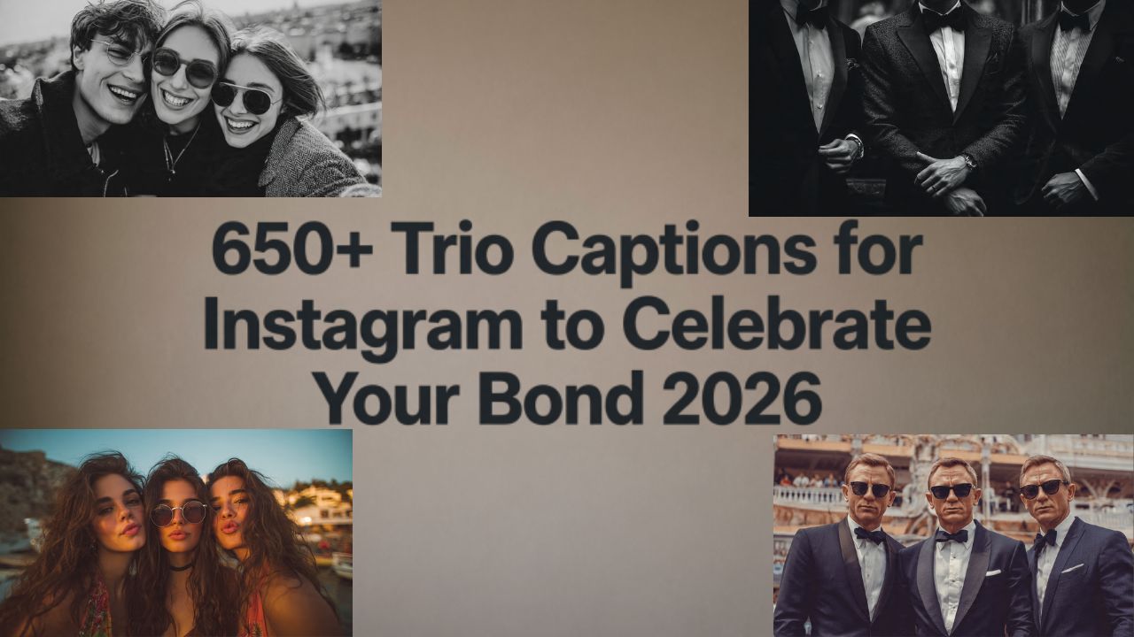 Trio Captions for Instagram